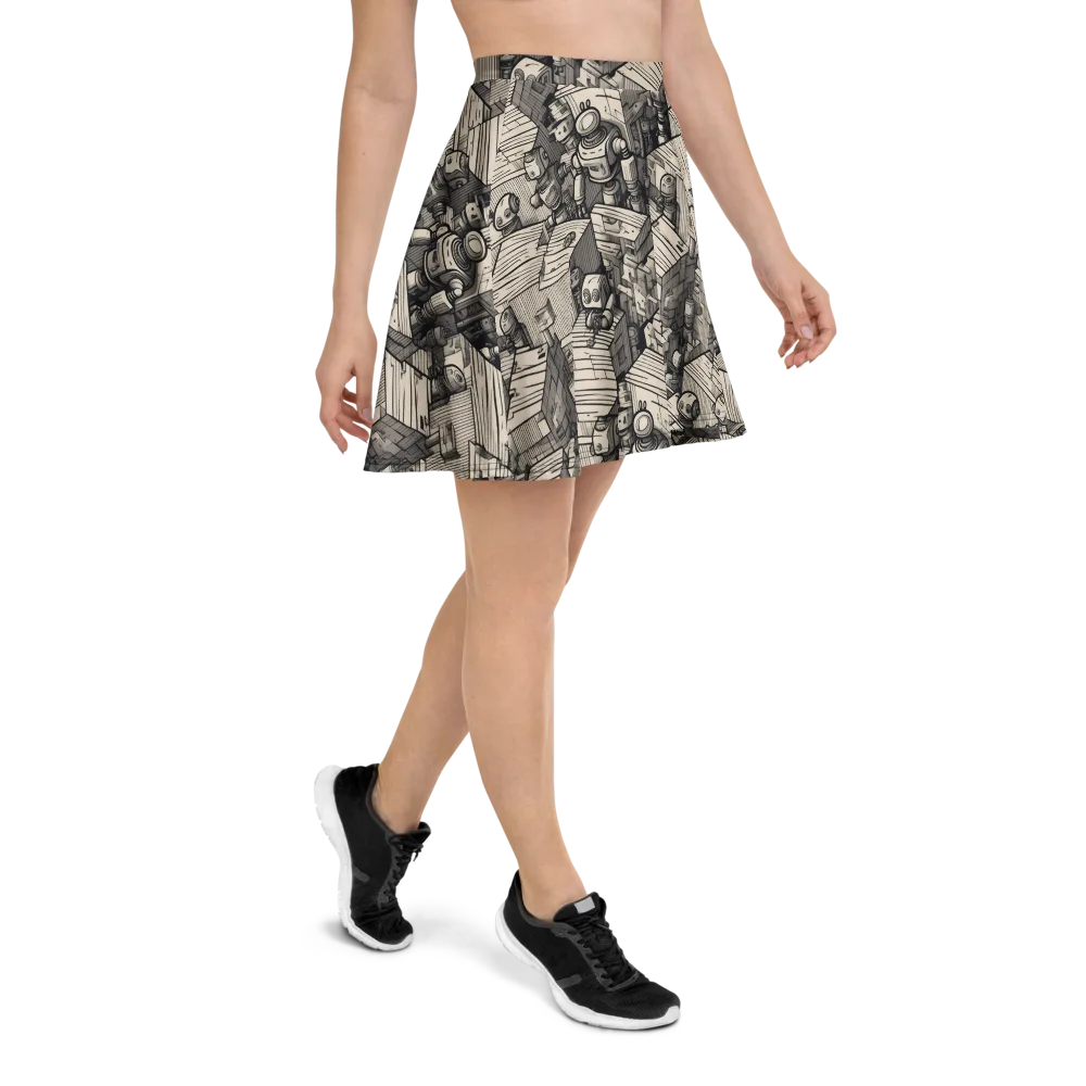 Clockwork Quarter on Skater Skirt — Right