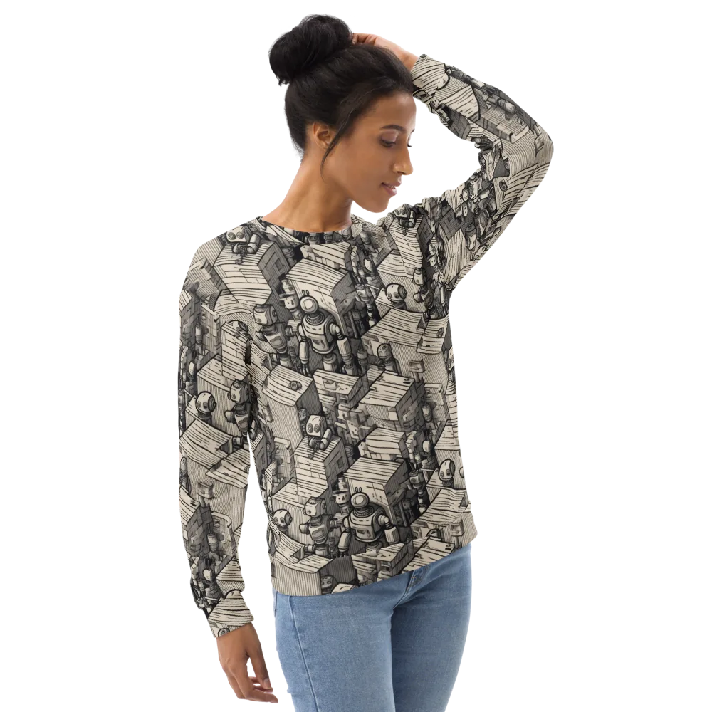 Clockwork Quarter on Sweatshirt — Right Front