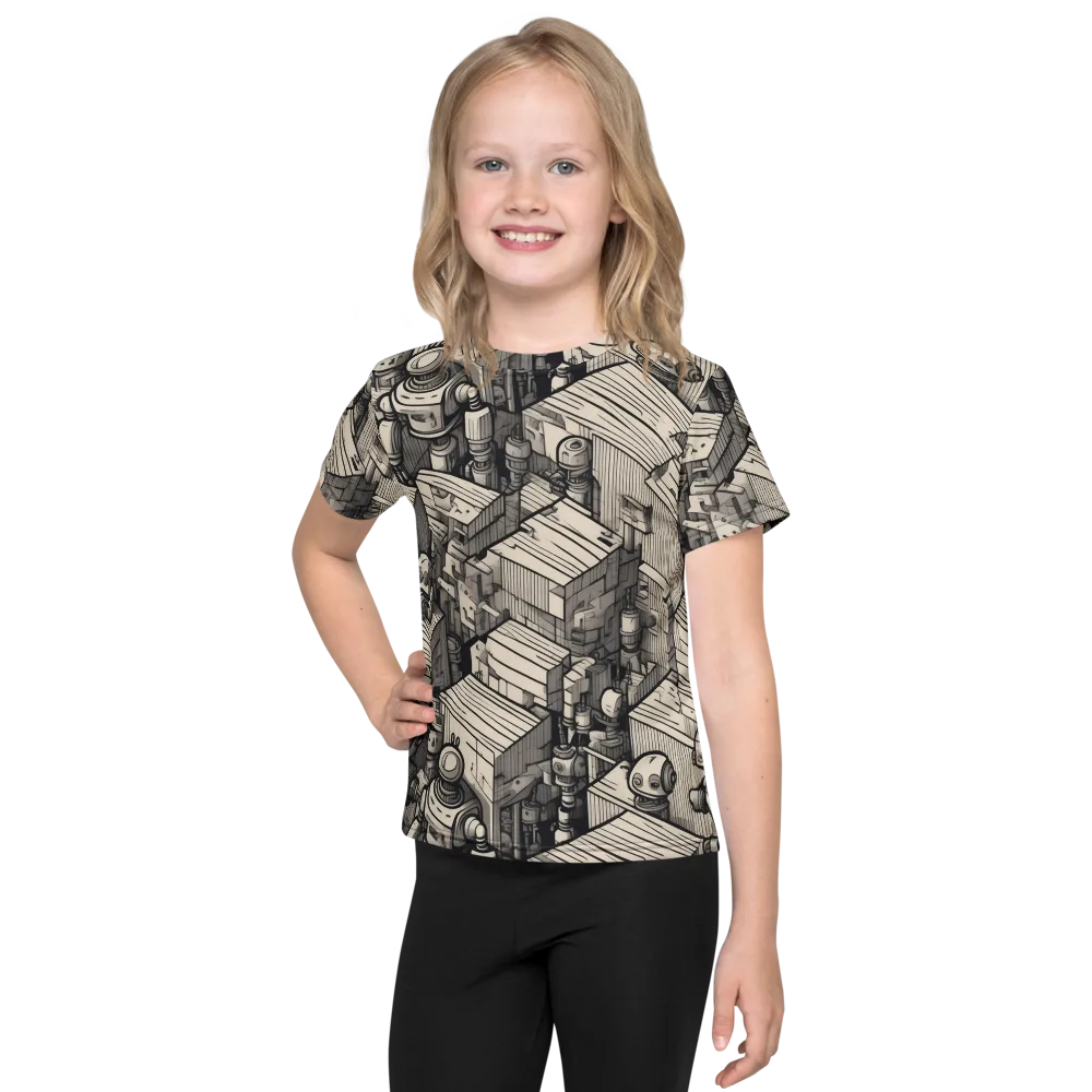 Clockwork Quarter on Kids Crew Neck T-Shirt — Front