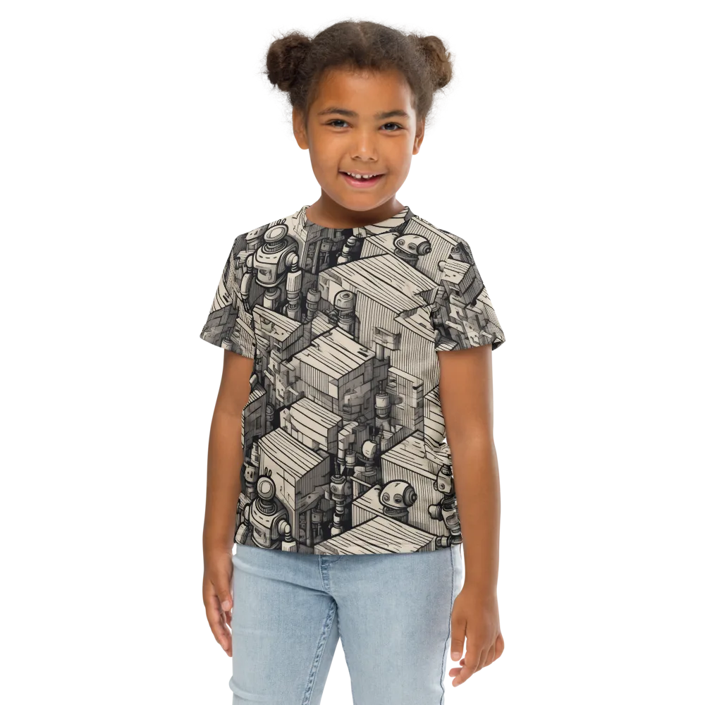 Clockwork Quarter on Kids Crew Neck T-Shirt — Front