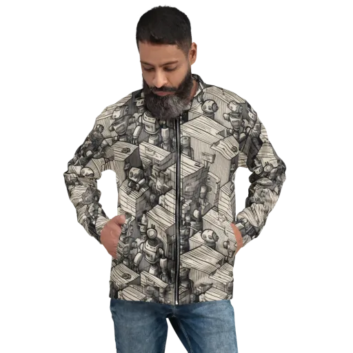Clockwork Quarter on a Bomber Jacket