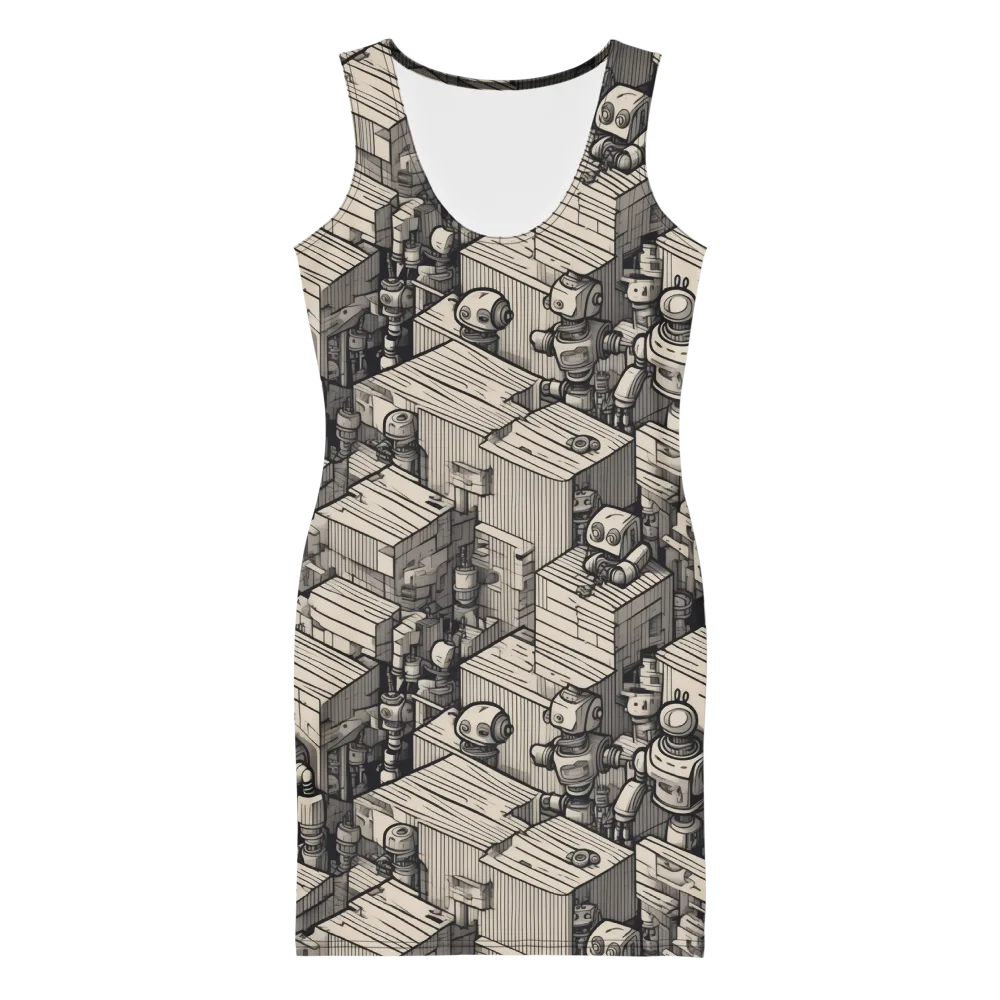 Clockwork Quarter on Bodycon Dress — Front