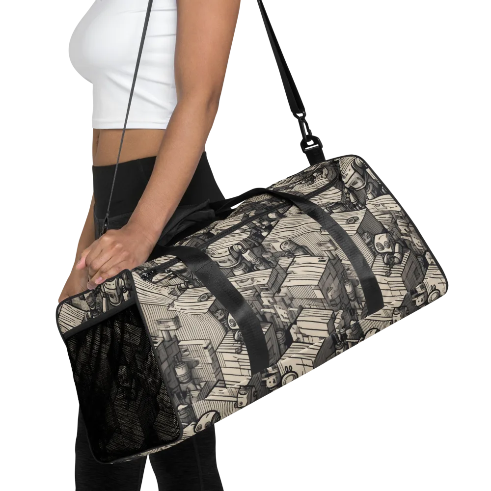 Clockwork Quarter on Duffle Bag — Front