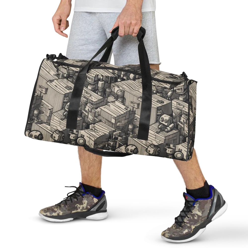 Clockwork Quarter on Duffle Bag — Front