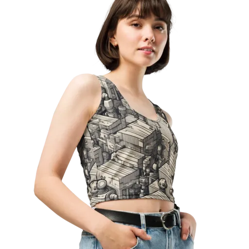 Clockwork Quarter on a Crop Top