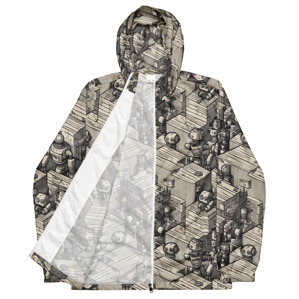 Clockwork Quarter on Men's Windbreaker — Front