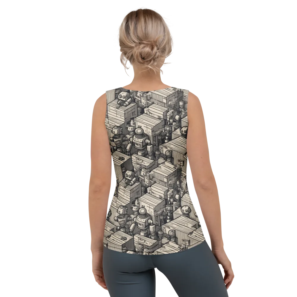 Clockwork Quarter on Women's Tank Top — Back