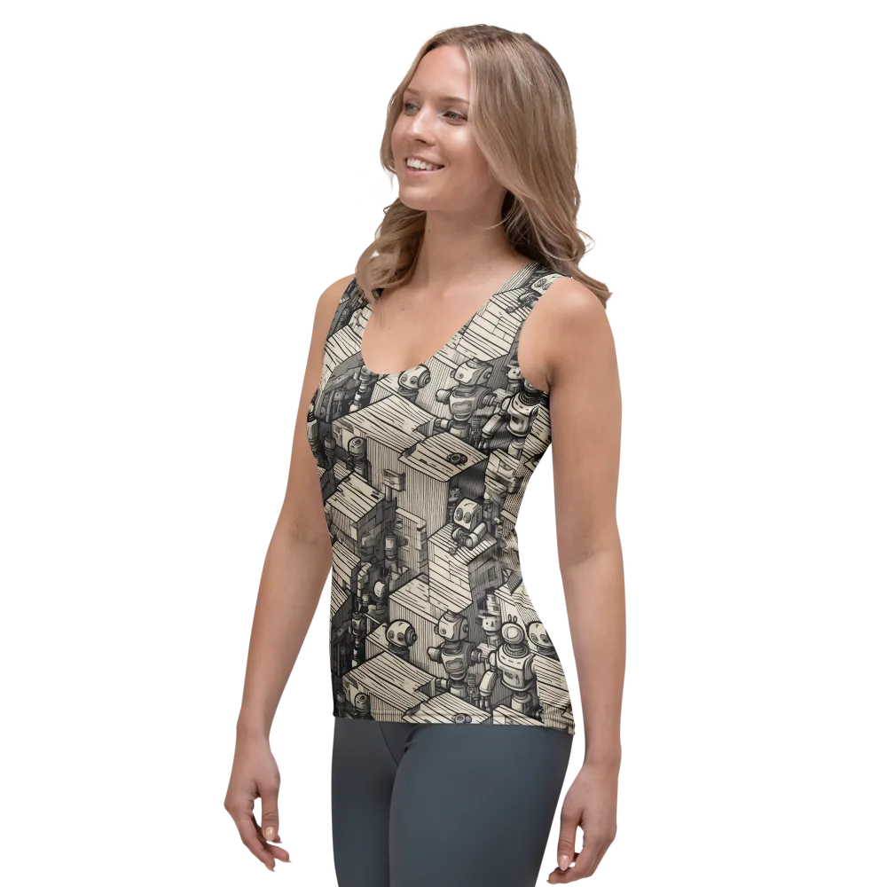 Clockwork Quarter on Women's Tank Top — Left Front