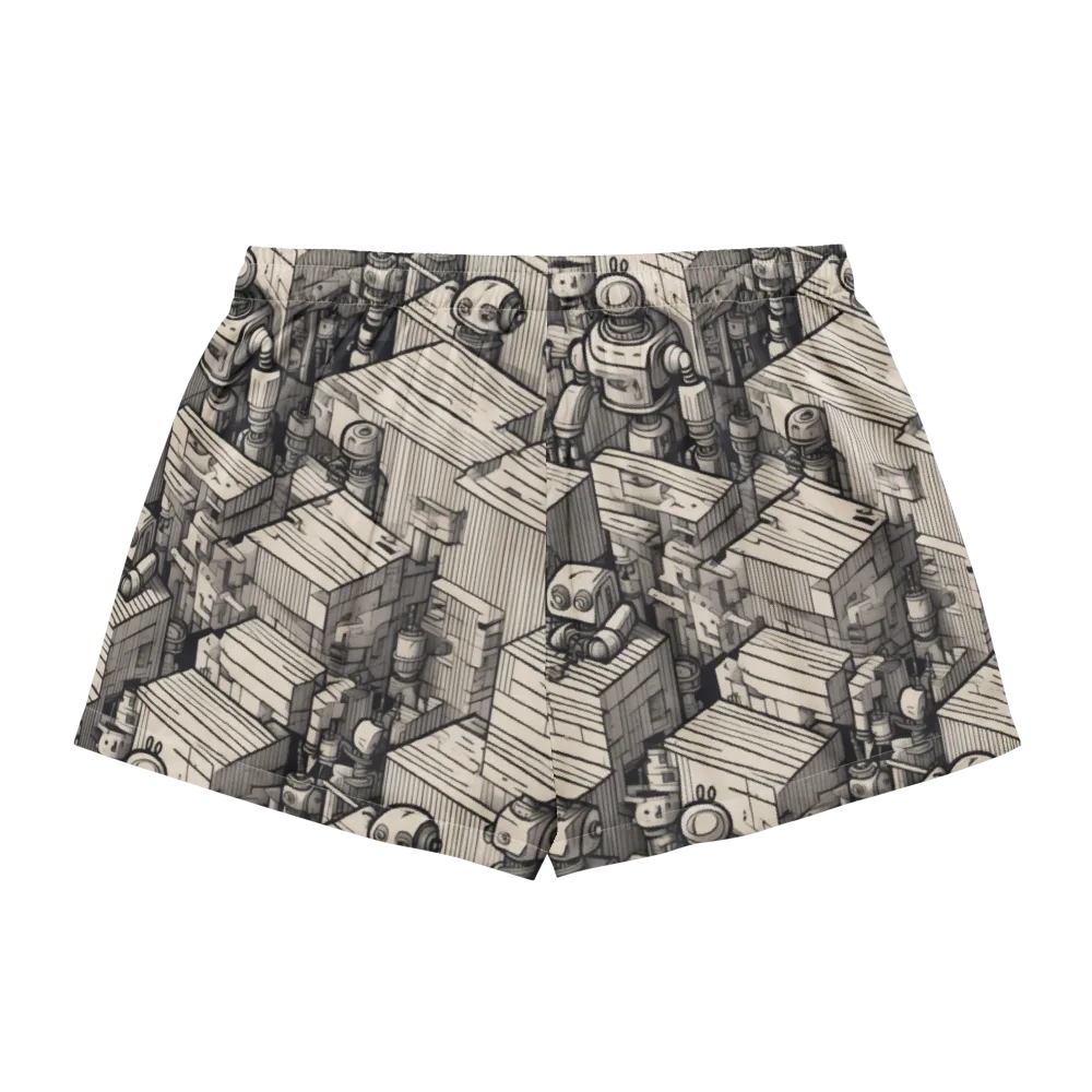 Clockwork Quarter on Women's Pajama Shorts — Back