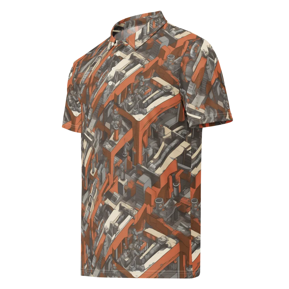 Foundry Flow on Men's Slim Fit Polo Shirt — Left Front