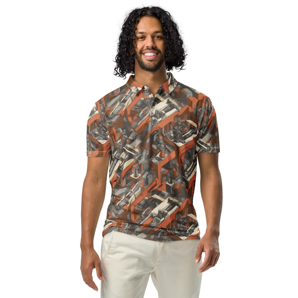 Foundry Flow on Men's Slim Fit Polo Shirt — Front
