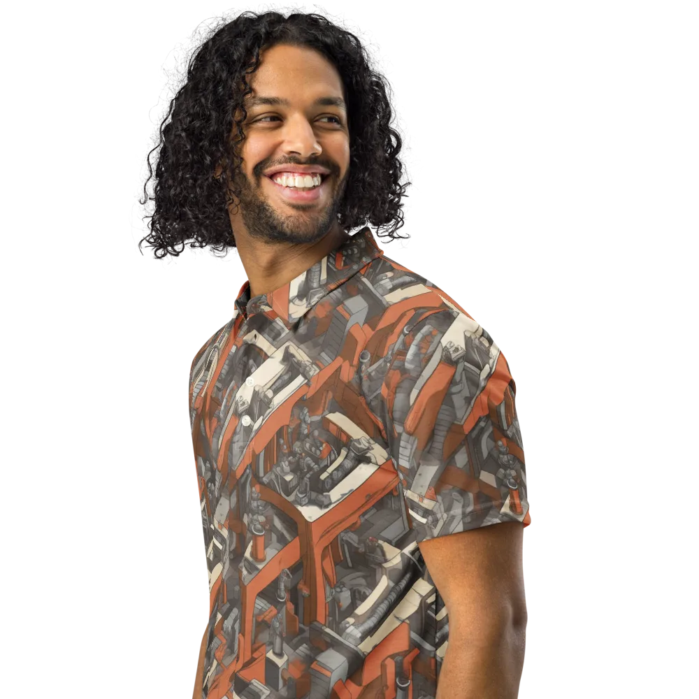 Foundry Flow on Men's Slim Fit Polo Shirt — Left Front