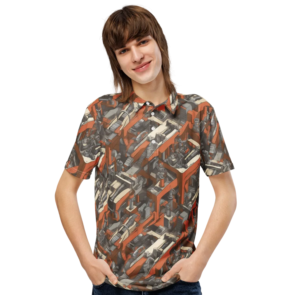 Foundry Flow on Men's Slim Fit Polo Shirt — Front