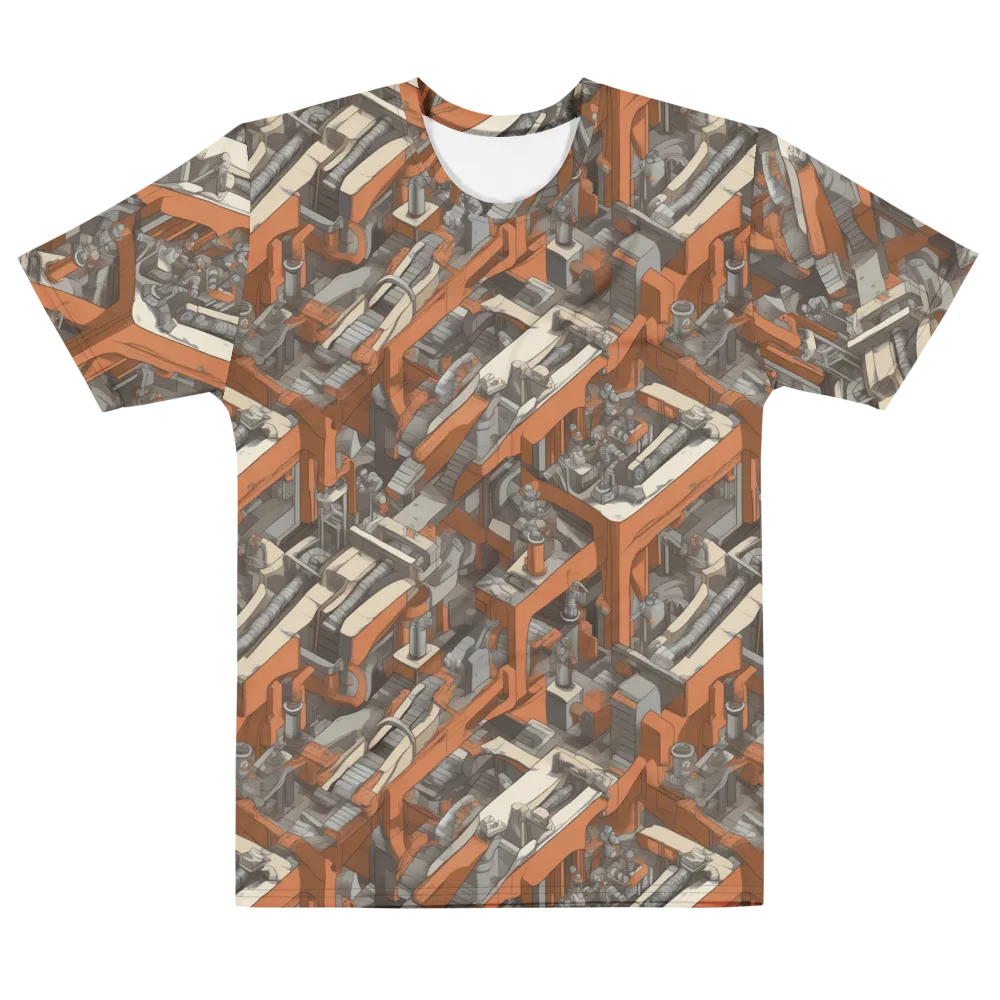 Foundry Flow on Men's Cotton Crew Neck T-Shirt — Front