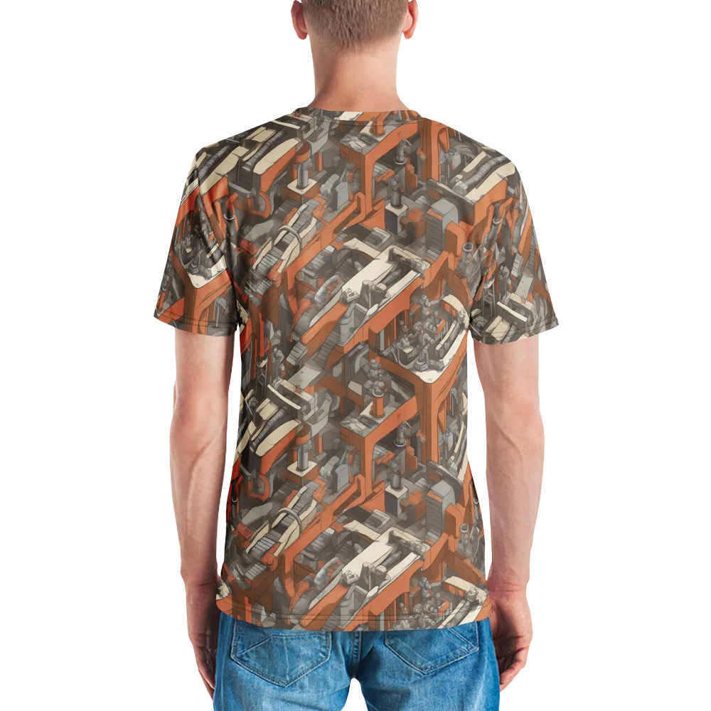 Foundry Flow on Men's Crew Neck T-Shirt — Back