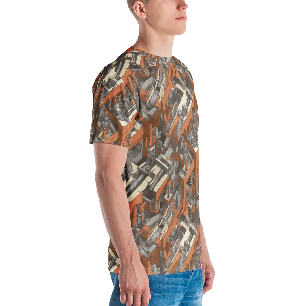Foundry Flow on Men's Crew Neck T-Shirt — Right
