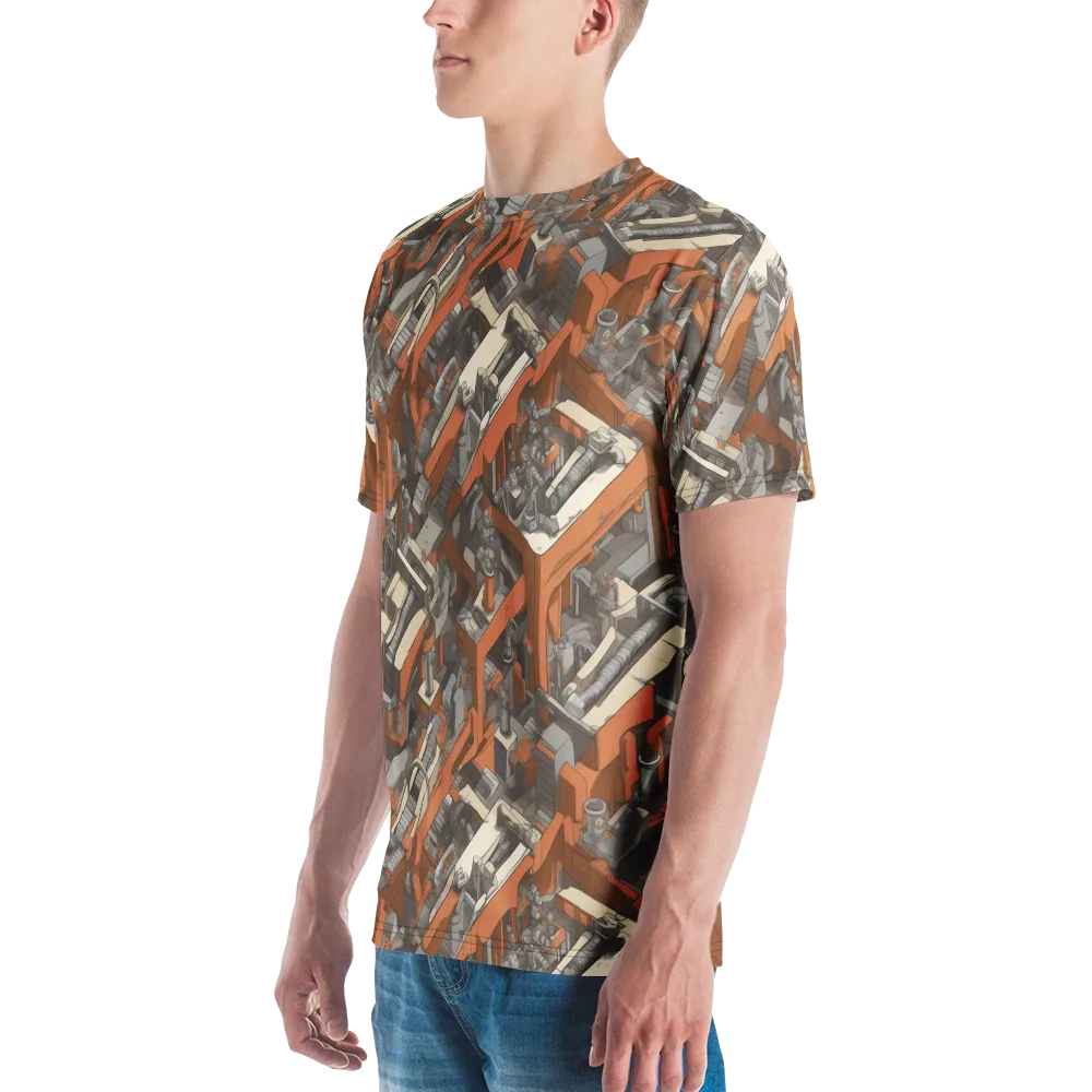 Foundry Flow on Men's Crew Neck T-Shirt — Left