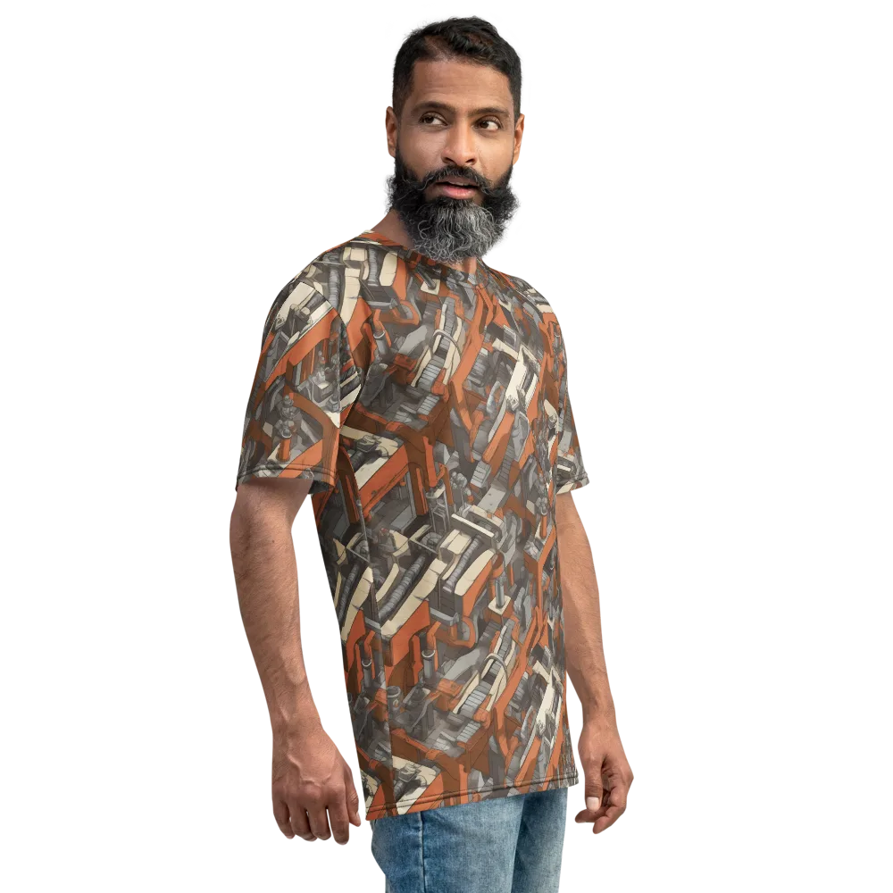 Foundry Flow on Men's Crew Neck T-Shirt — Right