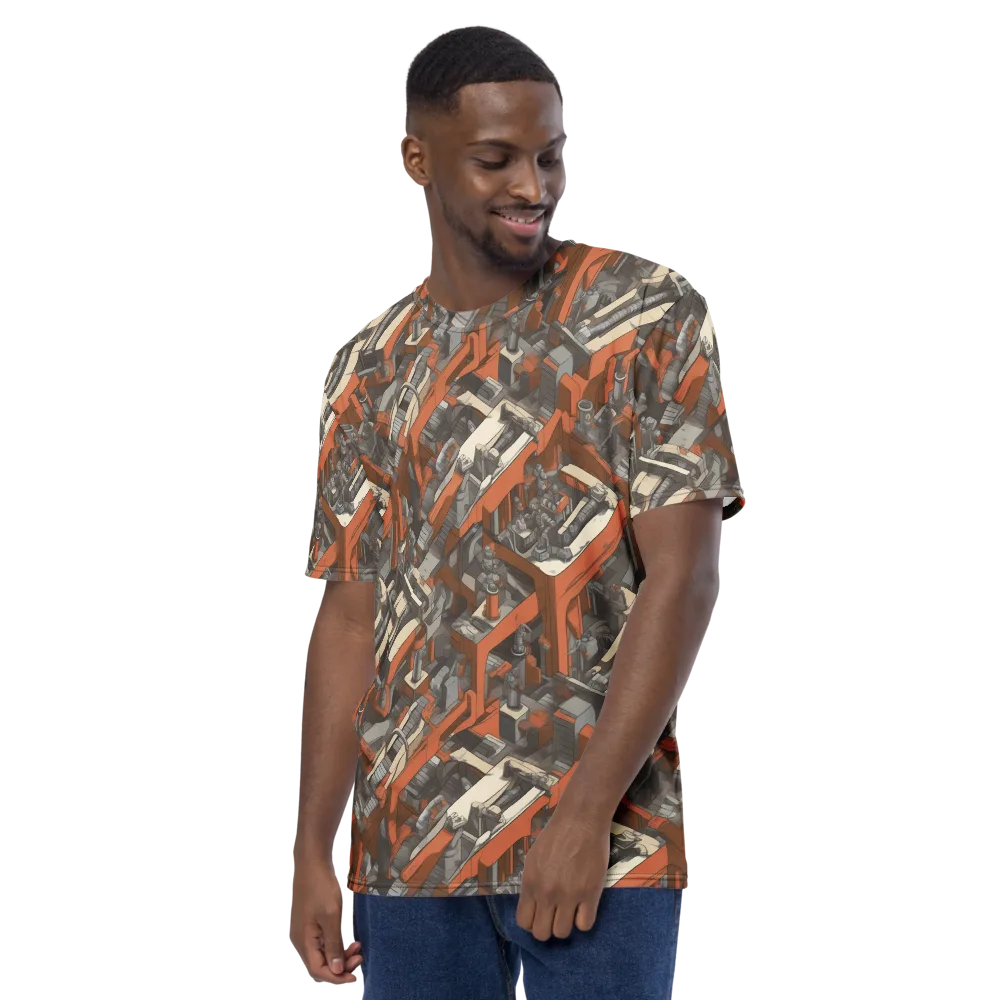 Foundry Flow on Men's Crew Neck T-Shirt — Left