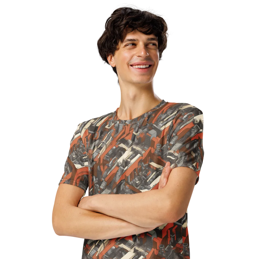 Foundry Flow on Men's Crew Neck T-Shirt — Left Front