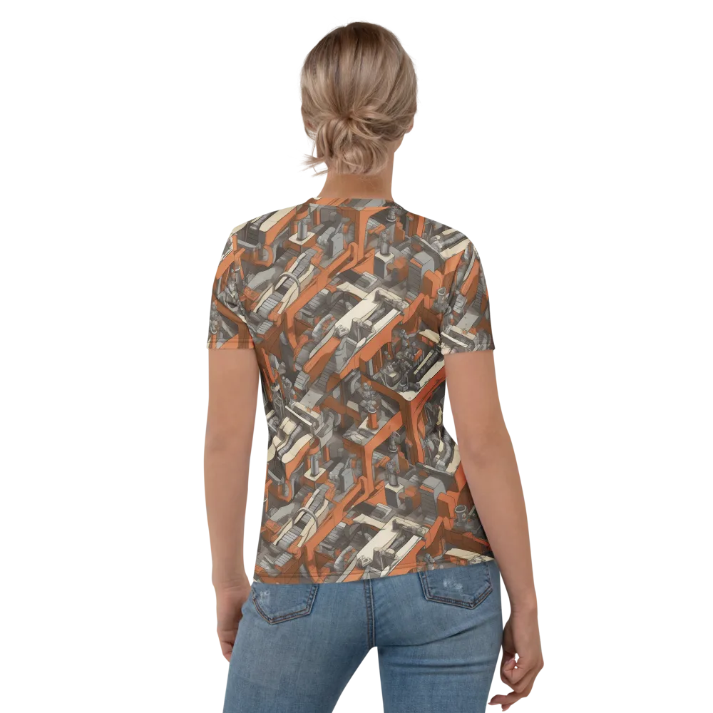 Foundry Flow on Women's Crew Neck T-Shirt — Back