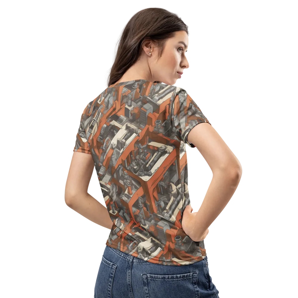 Foundry Flow on Women's Crew Neck T-Shirt — Back