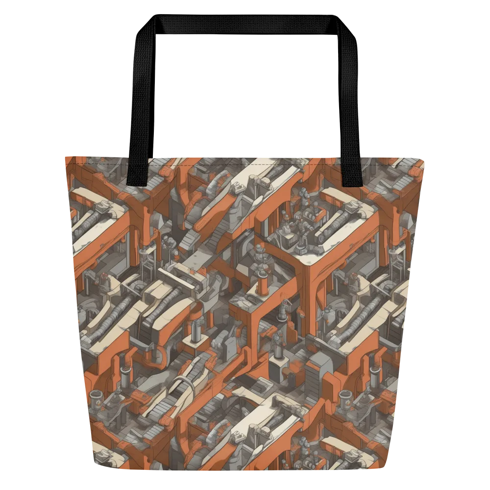 Foundry Flow on Large Tote Bag W/ Pocket — Front