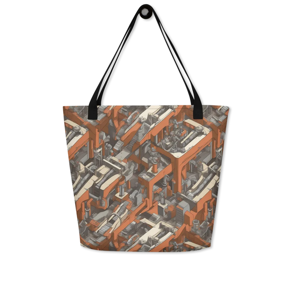 Foundry Flow on Large Tote Bag W/ Pocket — Front