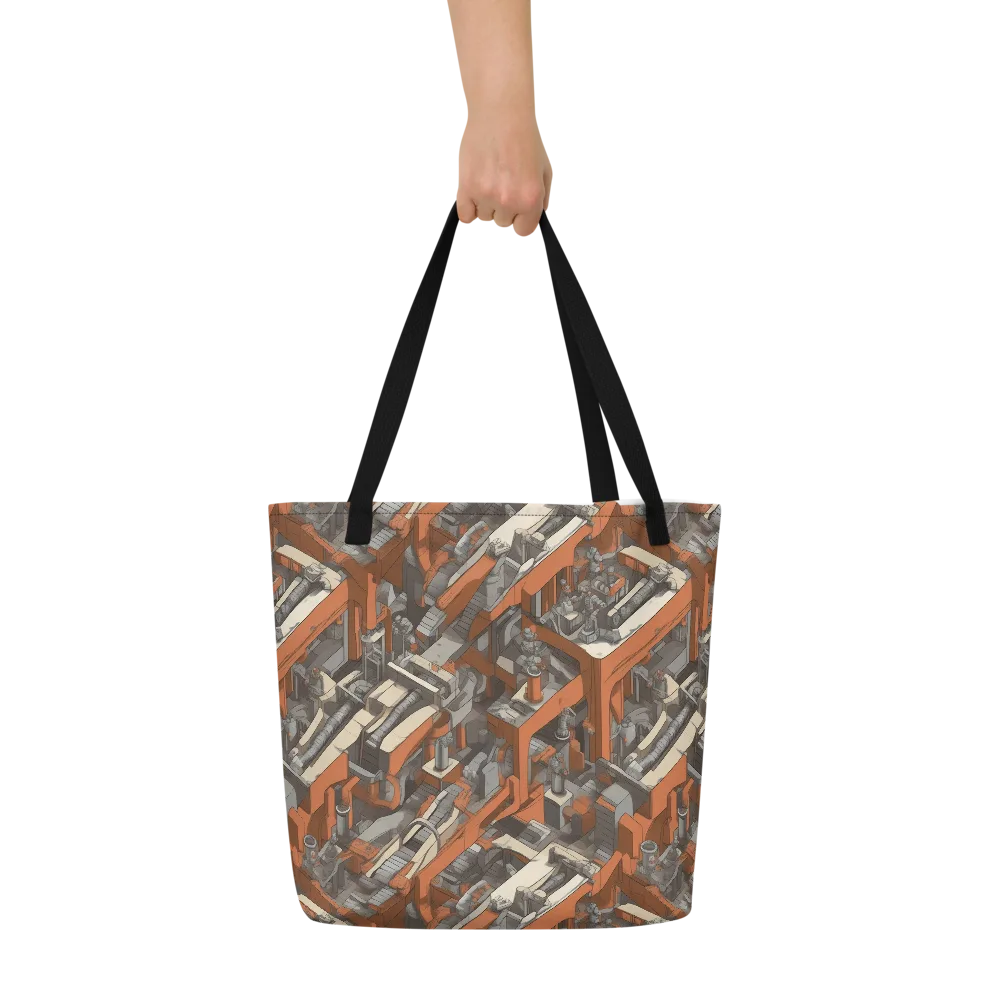 Foundry Flow on Large Tote Bag W/ Pocket — Front