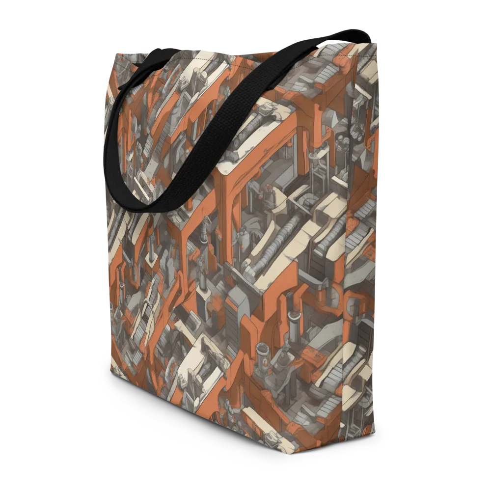 Foundry Flow on Large Tote Bag W/ Pocket — Front