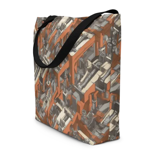 Foundry Flow on a Large Tote Bag W/ Pocket