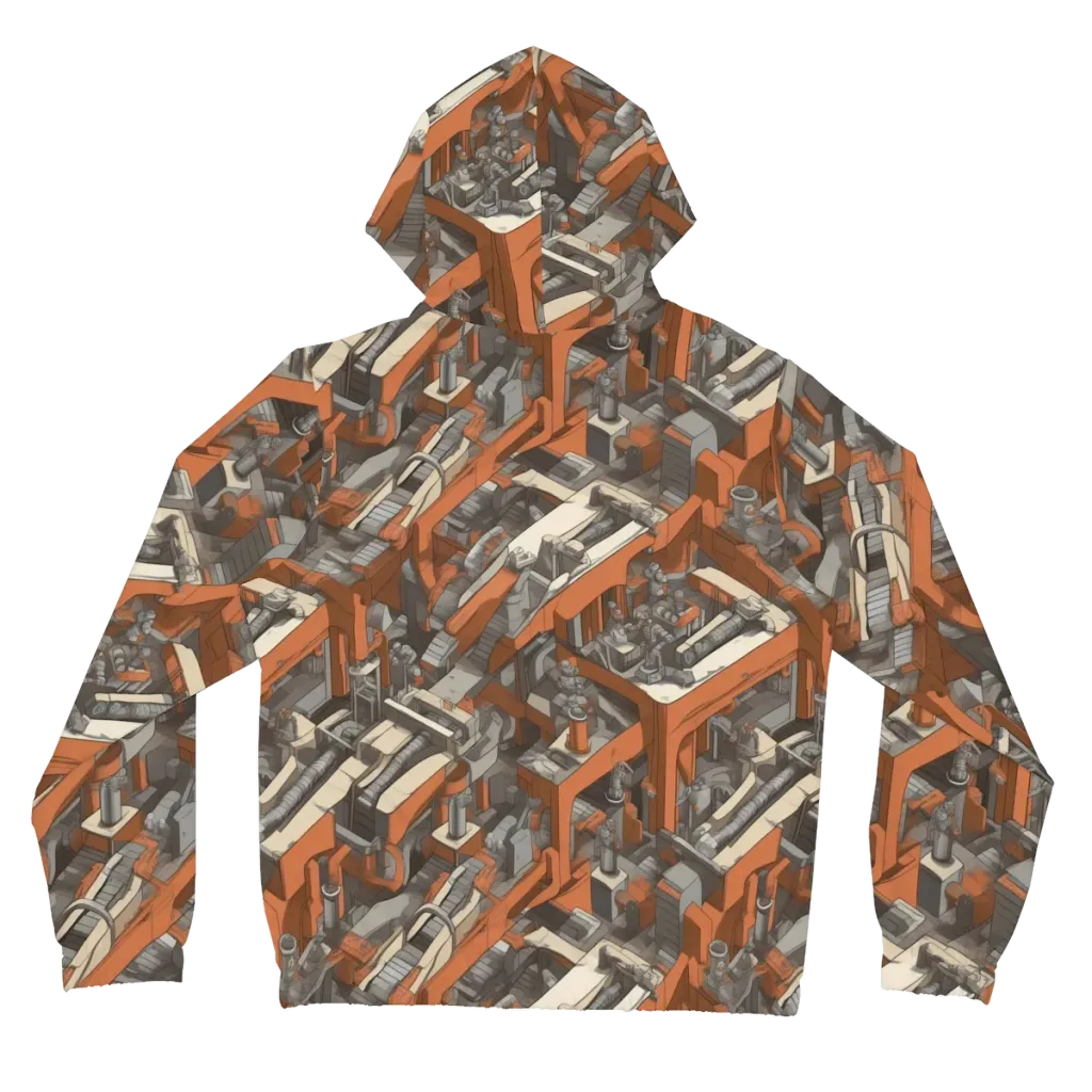 Foundry Flow on Women's Full-Zip Hoodie — Back
