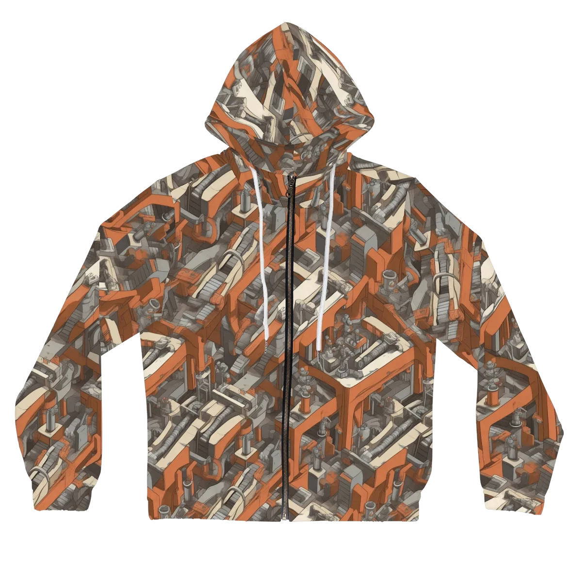 Foundry Flow on Women's Full-Zip Hoodie — Front