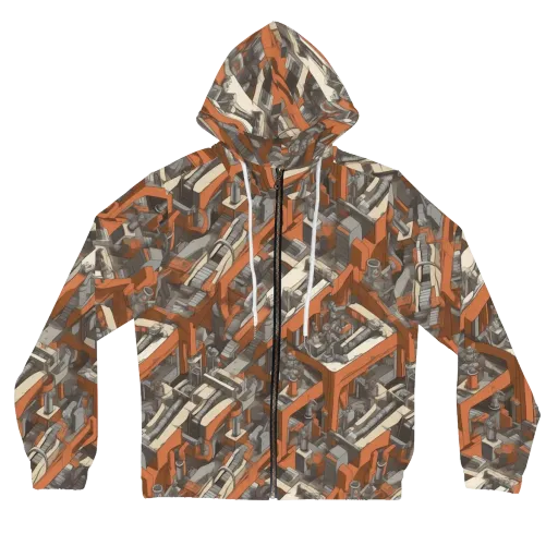 Foundry Flow on a Women's Full-Zip Hoodie