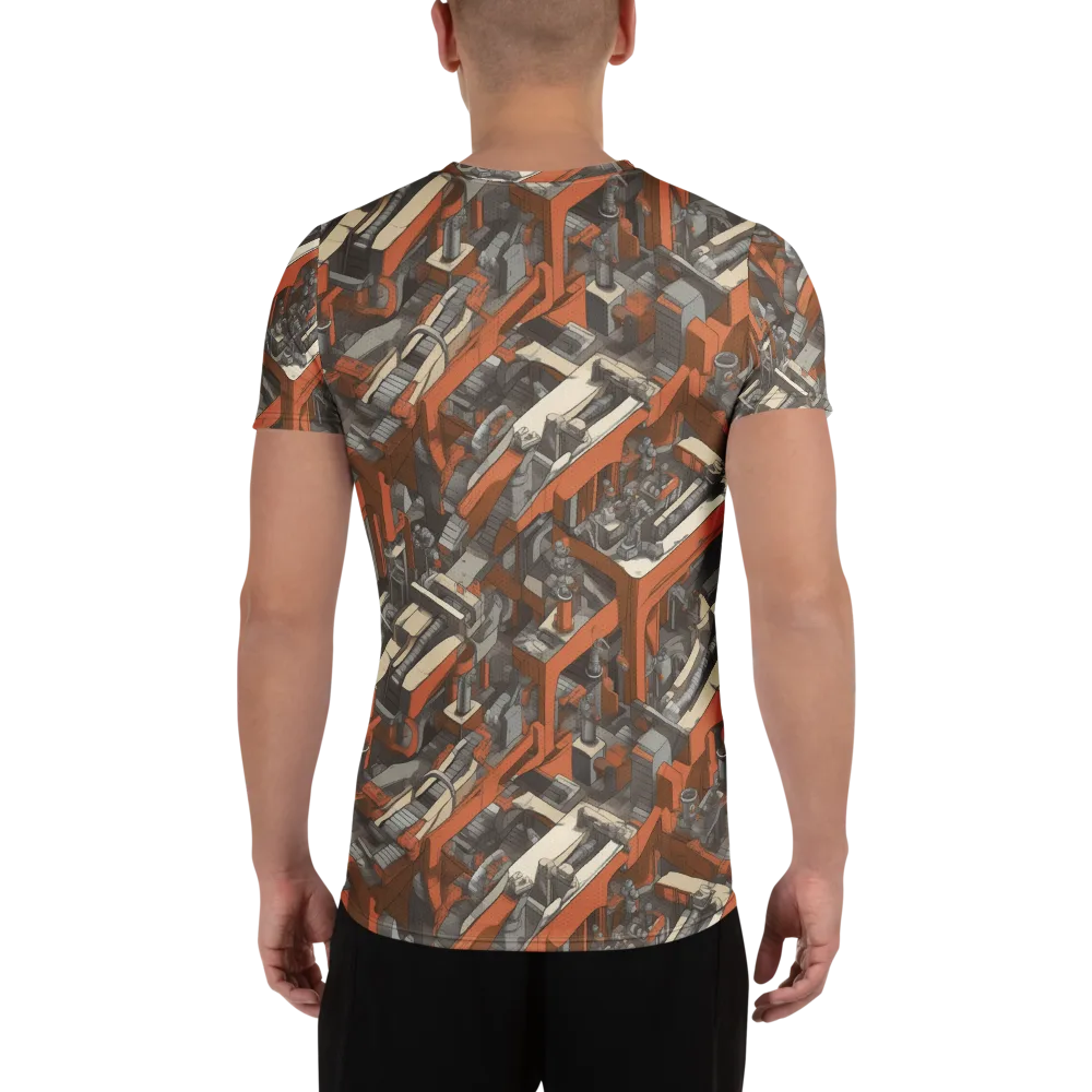 Foundry Flow on Men's Athletic T-Shirt — Back