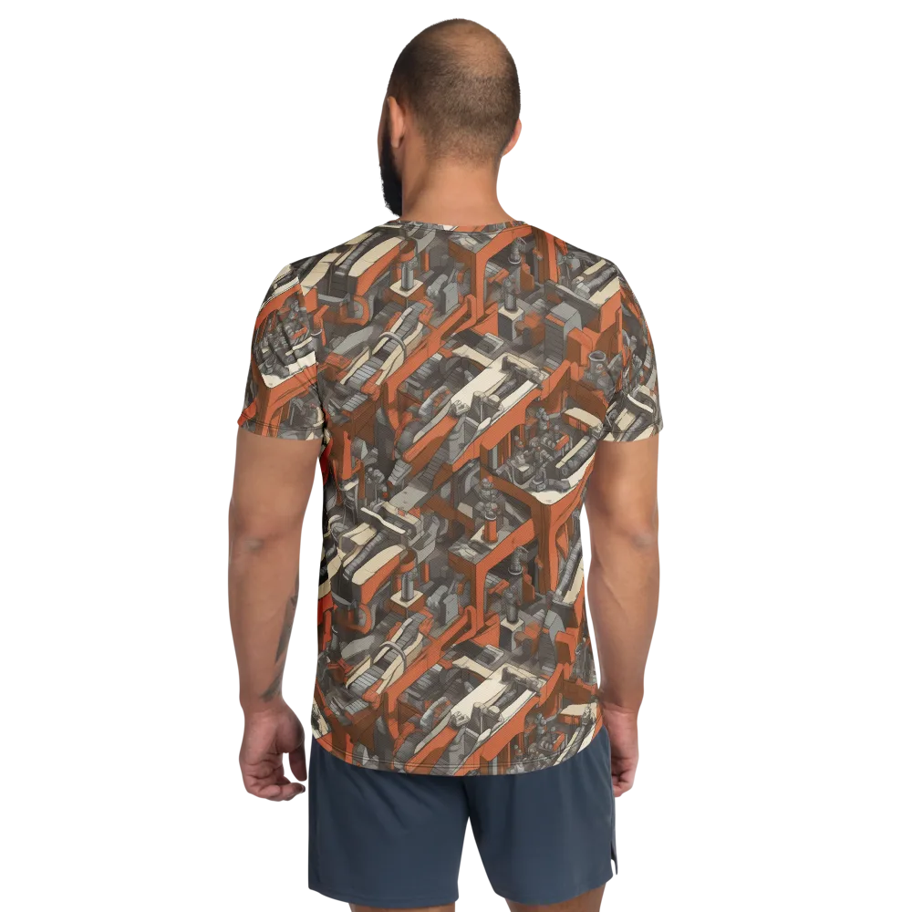 Foundry Flow on Men's Athletic T-Shirt — Back