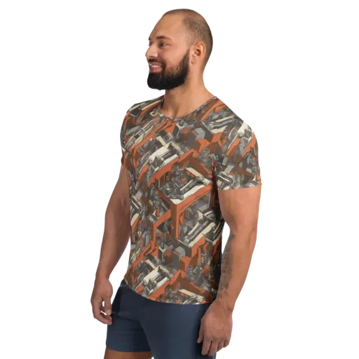 Foundry Flow on a Men's Athletic T-Shirt