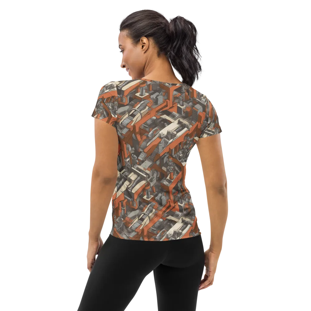 Foundry Flow on Women's Athletic T-Shirt — Back