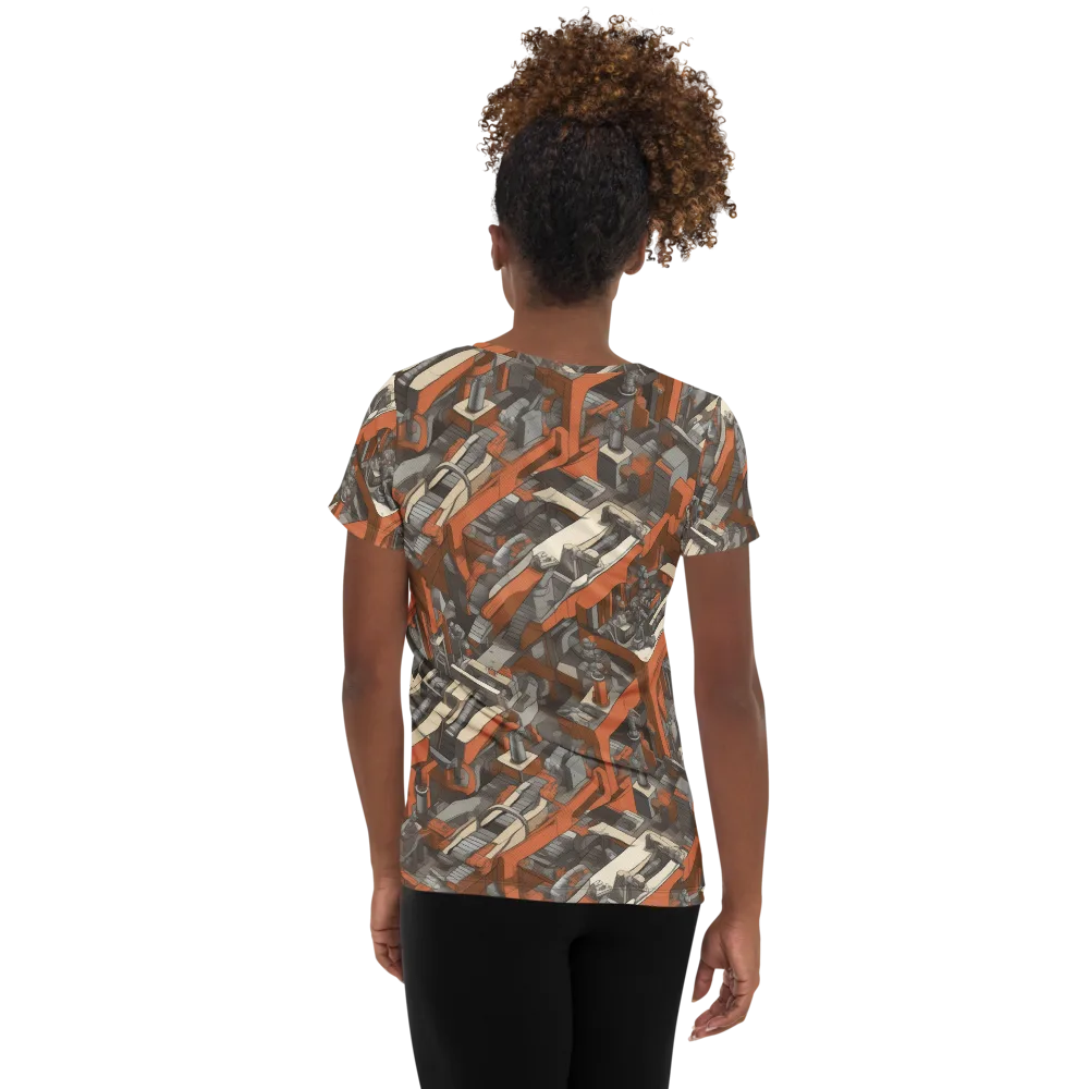 Foundry Flow on Women's Athletic T-Shirt — Back