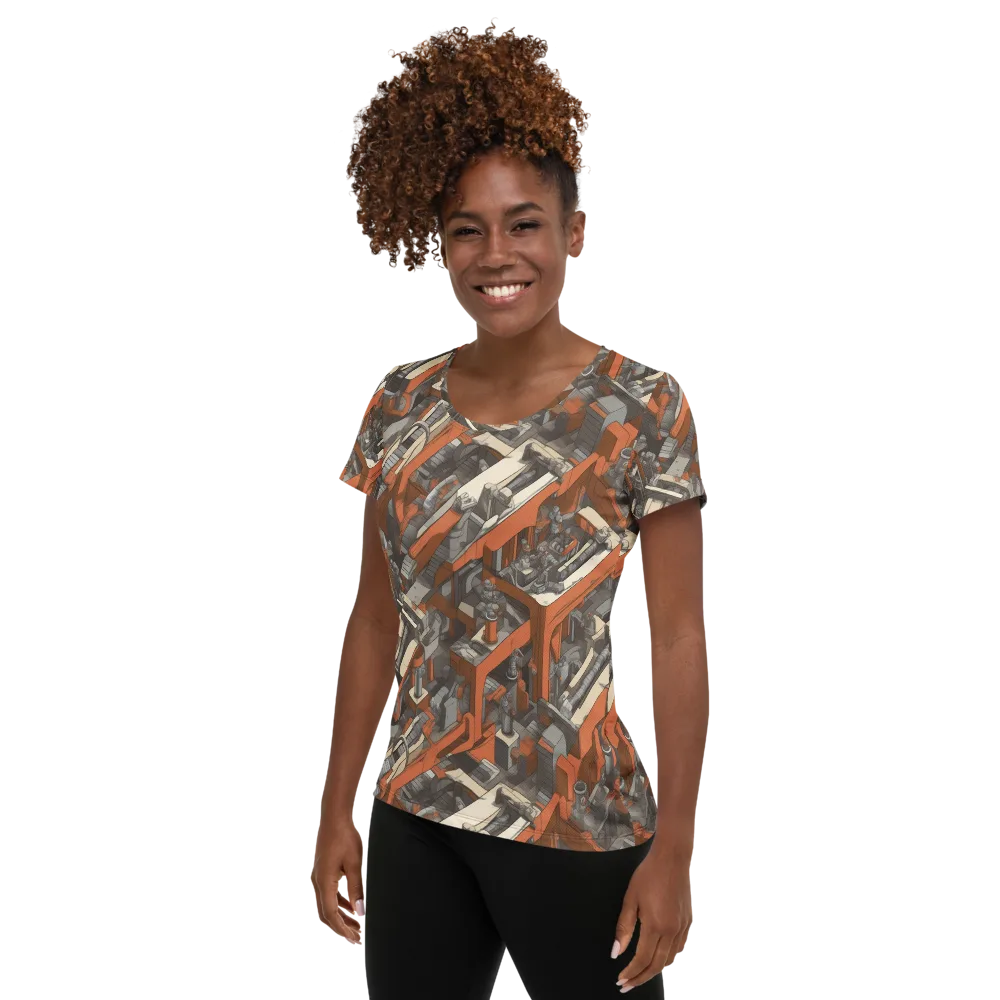 Foundry Flow on Women's Athletic T-Shirt — Left