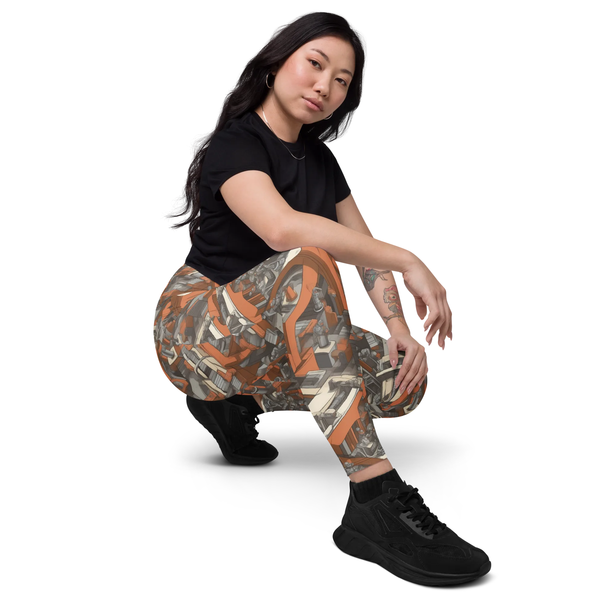 Foundry Flow on Leggings with Pockets — Right Front