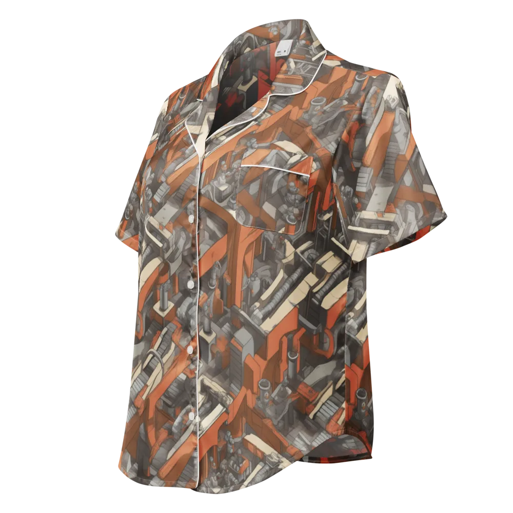 Foundry Flow on Women's Short Sleeve Pajama Top — Left Front