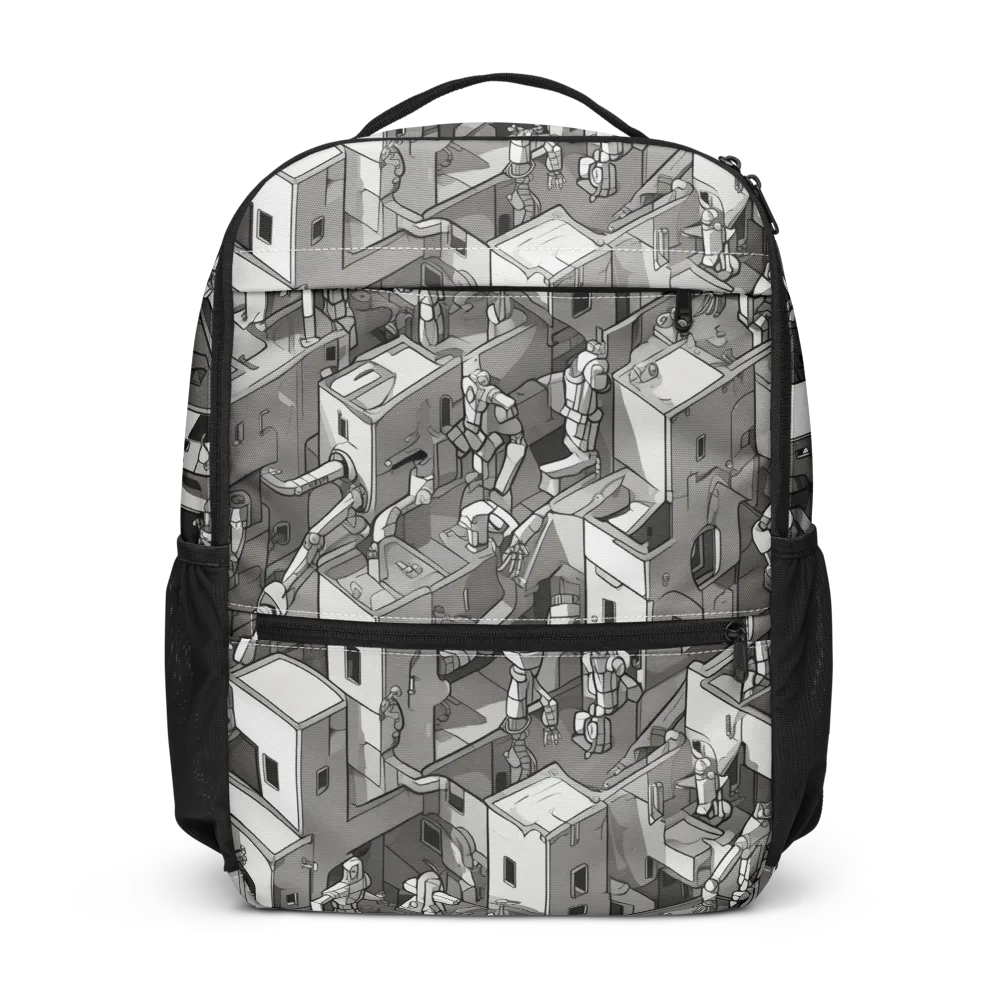 Robot Quarter on Utility Backpack — Front