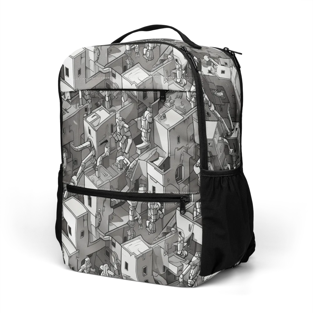 Robot Quarter on Utility Backpack — Left Front