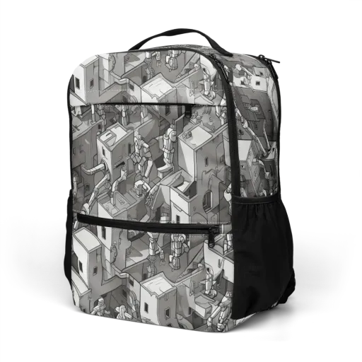 Robot Quarter on a Utility Backpack