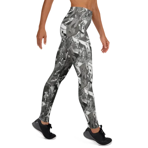 Robot Quarter on a Yoga Leggings