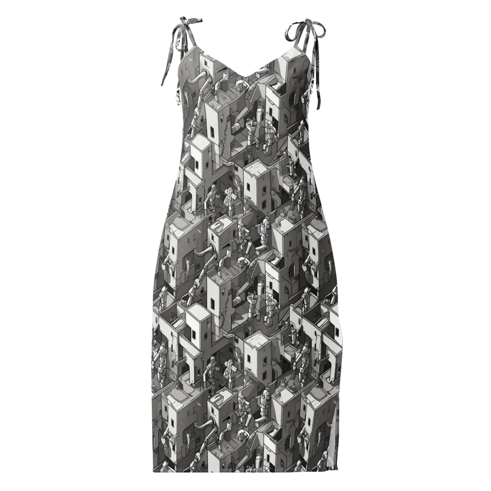 Robot Quarter on Slip Dress — Front