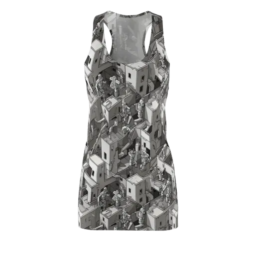Robot Quarter on a Racerback Dress