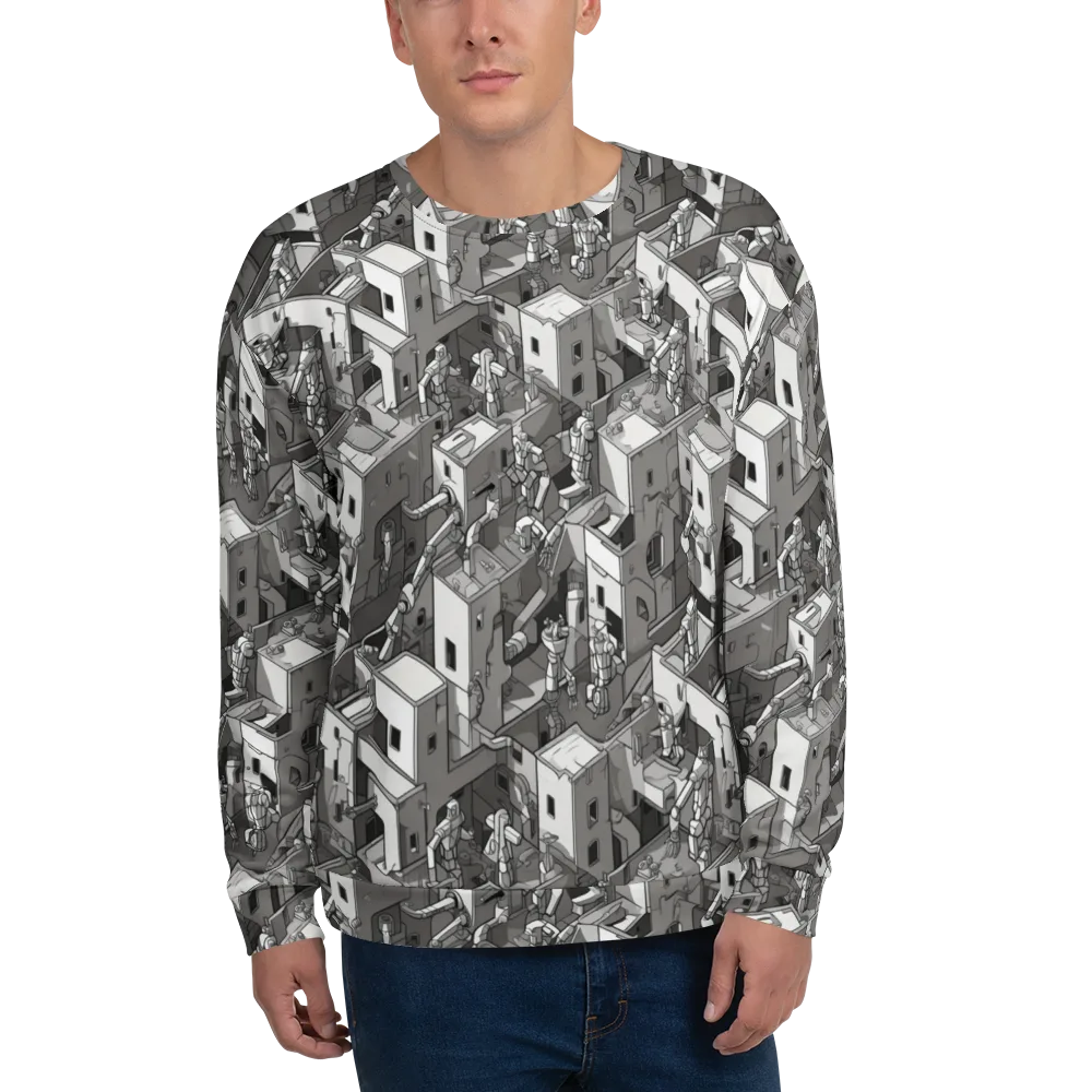 Robot Quarter on Sweatshirt — Front