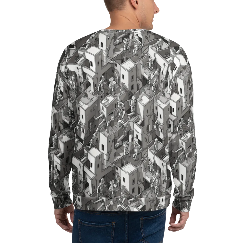 Robot Quarter on Sweatshirt — Back